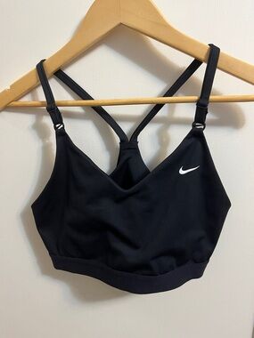 Nike Black Racerback Adjustable-Strap Sports Bra